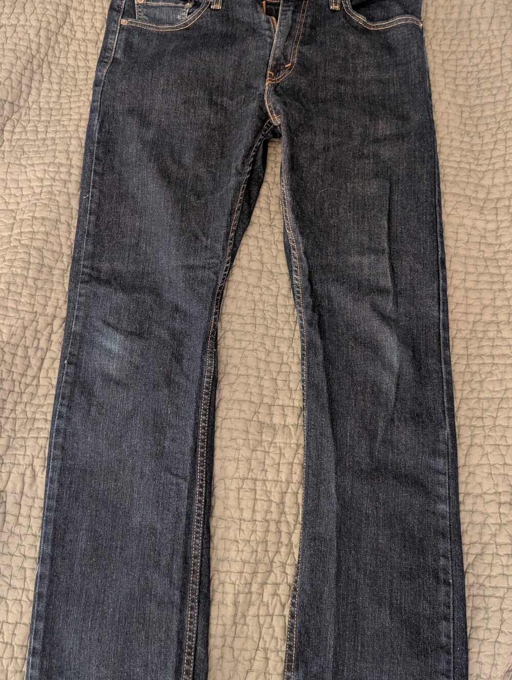 Levi's Men’s Slim Straight Jeans in Dark Blue 513 32W 30L